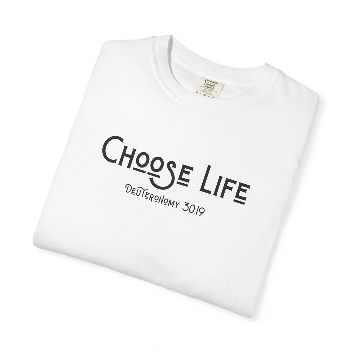 Choose Life Deuteronomy 30:19 Men's White T-shirt