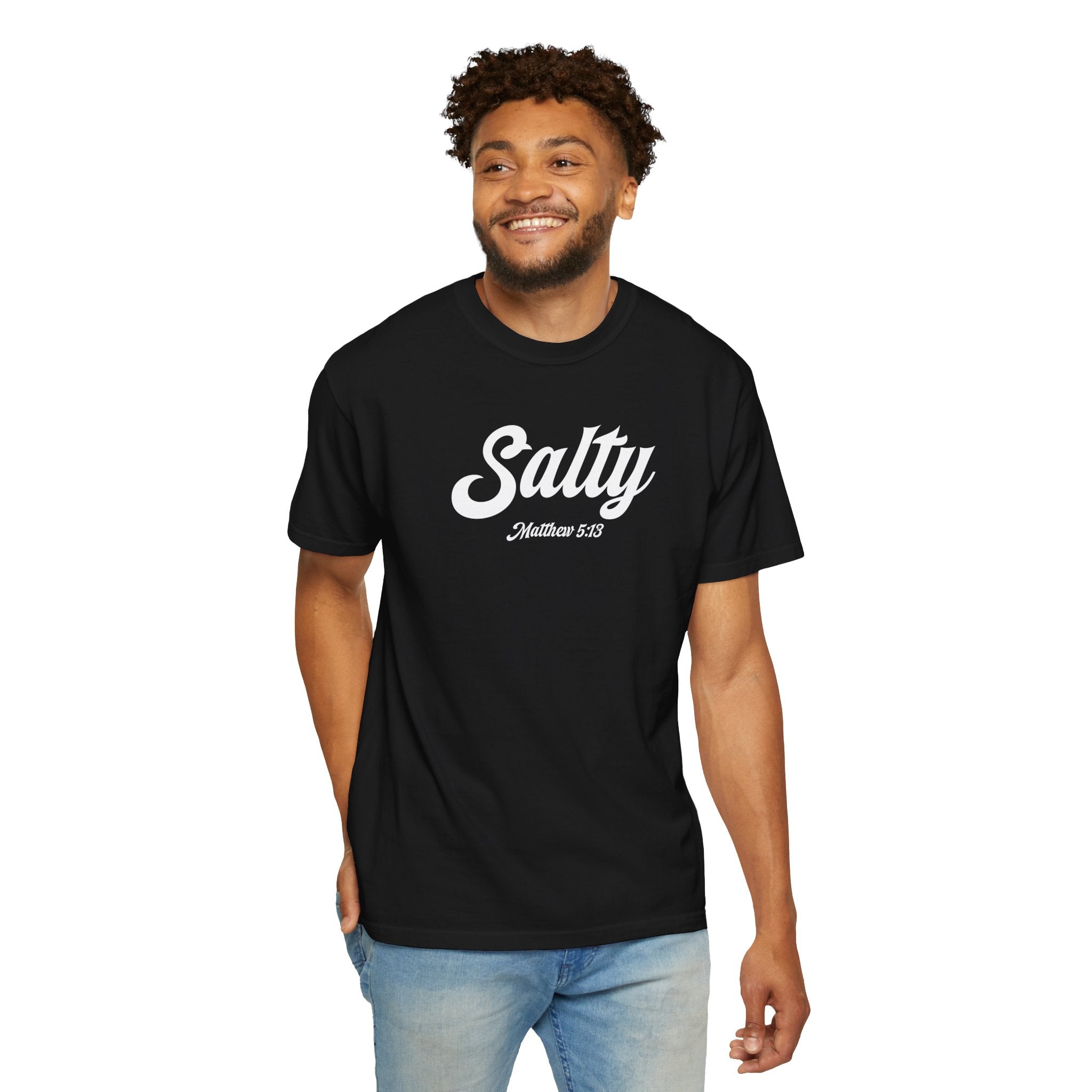 Salty Matthew 5:13 Black T-shirt
