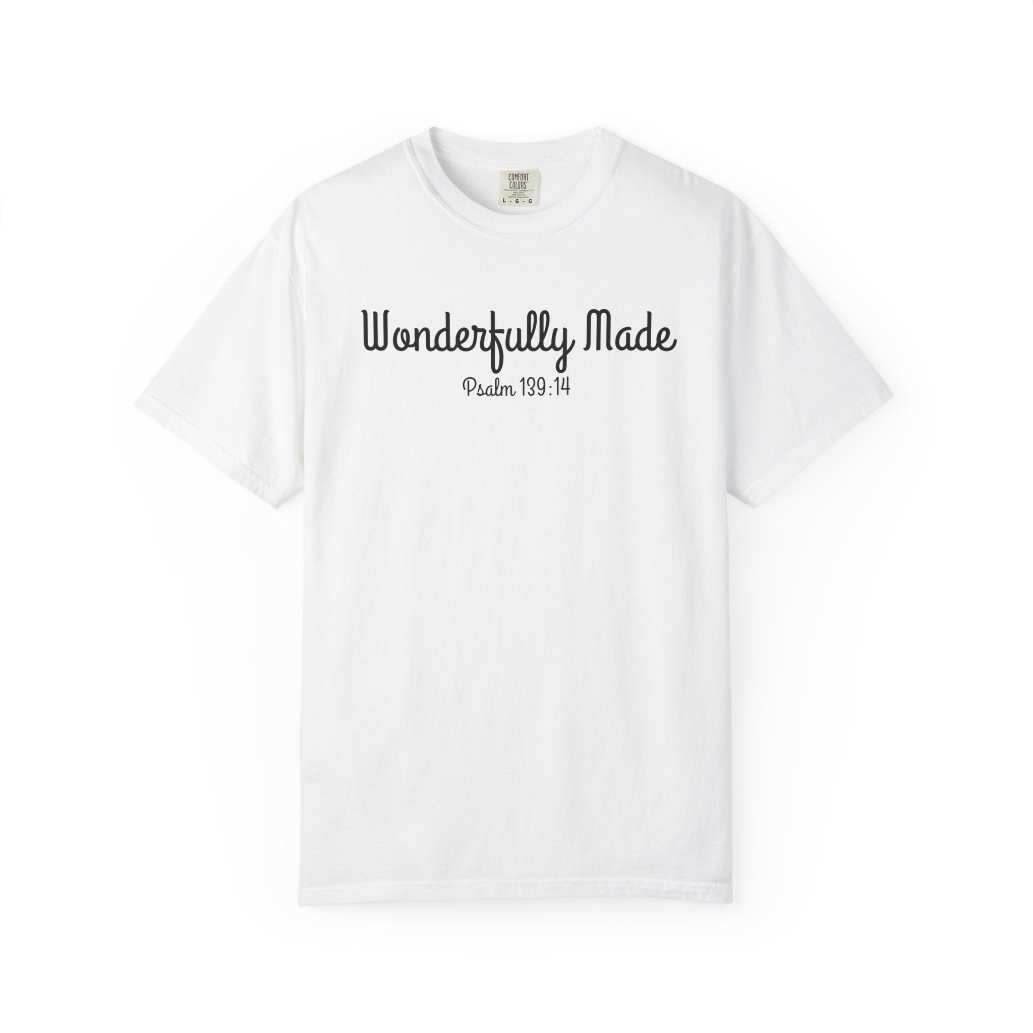 Wonderfully Made Psalm 139:14 Women's White T-shirt