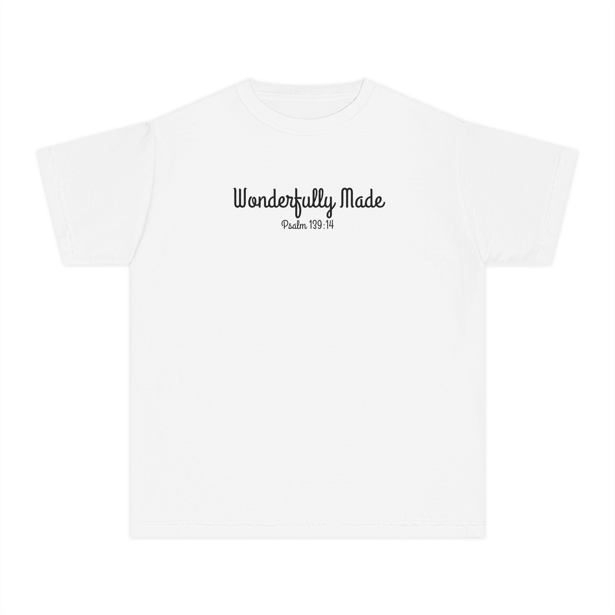 Wonderfully Made Psalm 139:14 Girls T-Shirt