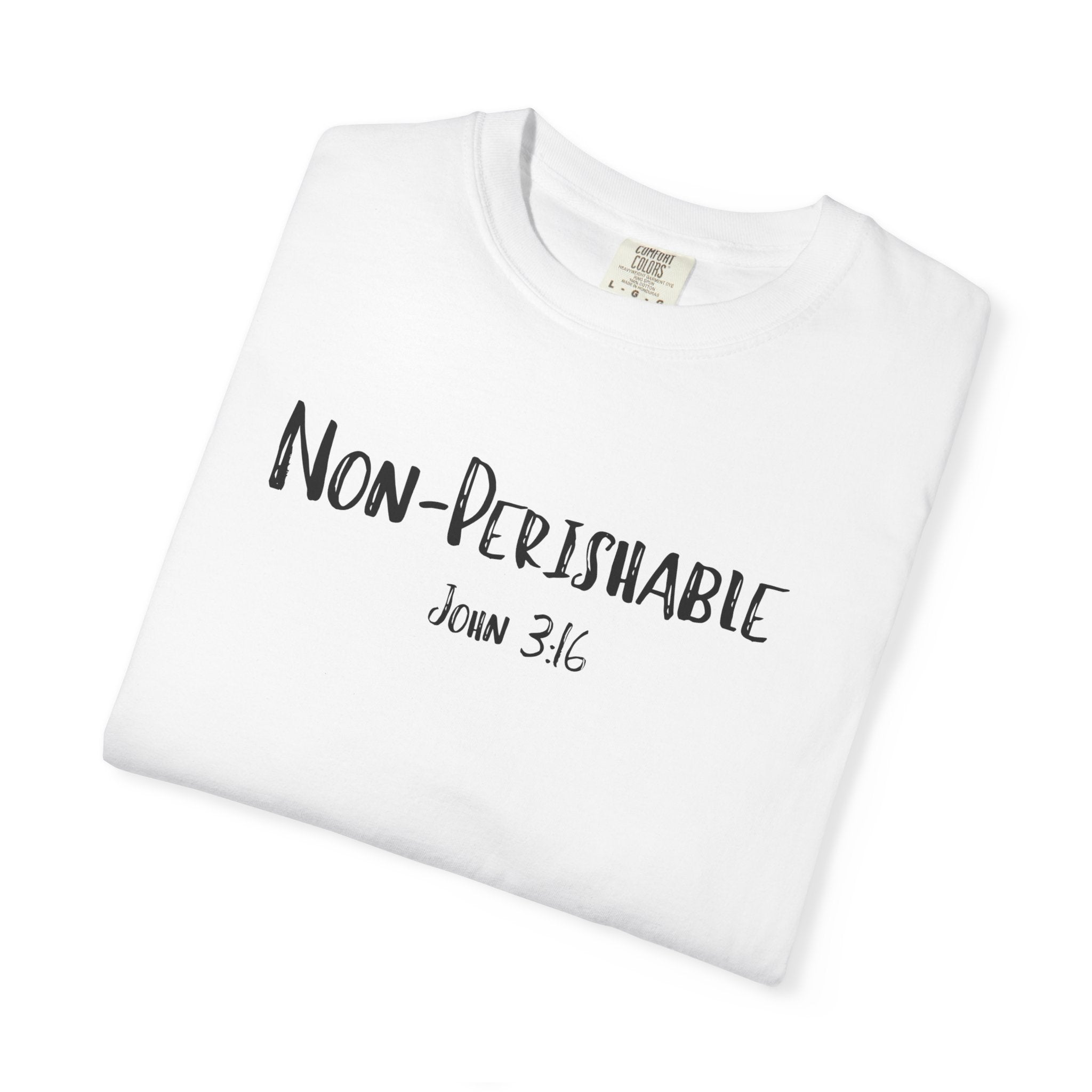 Non-Perishable John 3:16 Women's White T-shirt