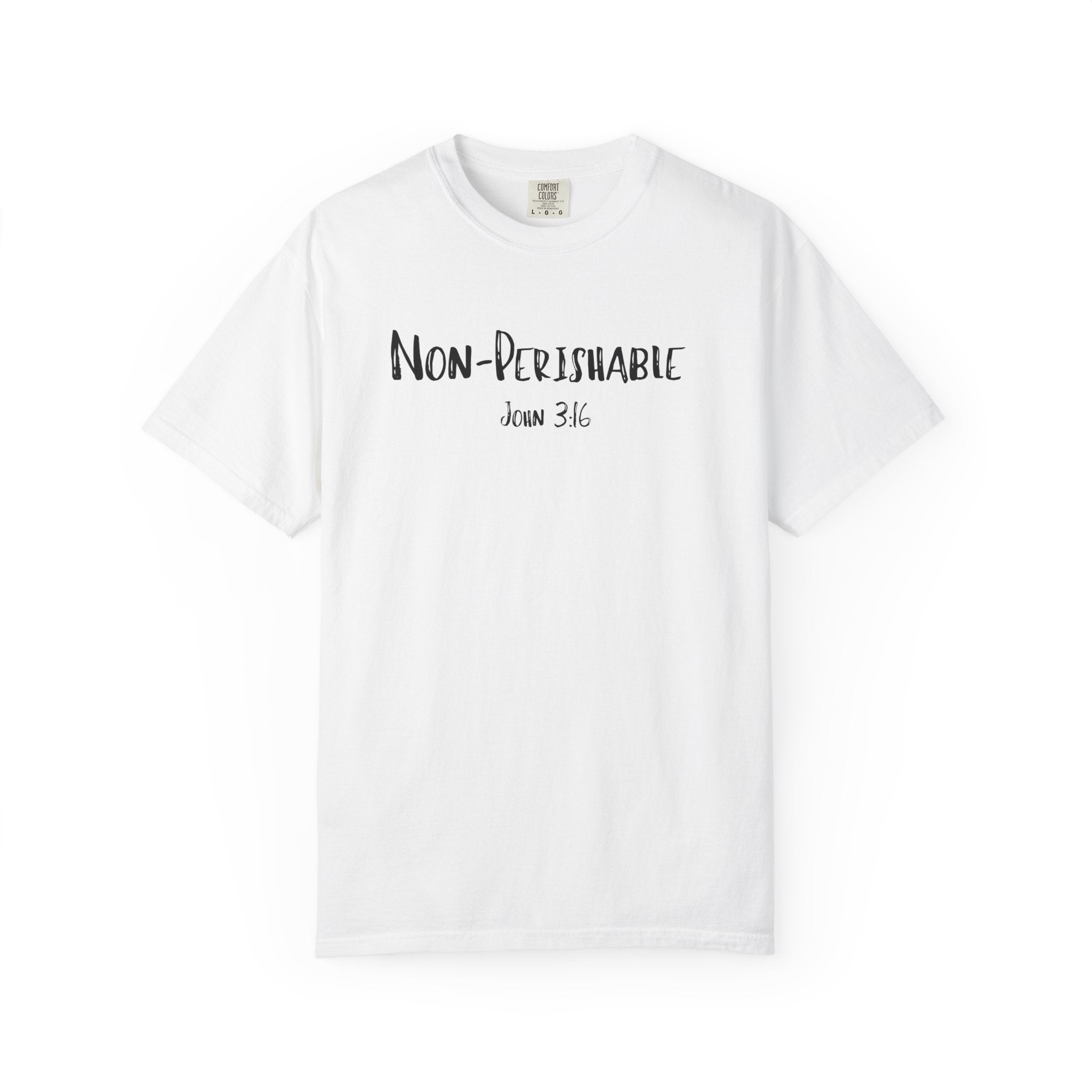 Non-Perishable John 3:16 Women's White T-shirt