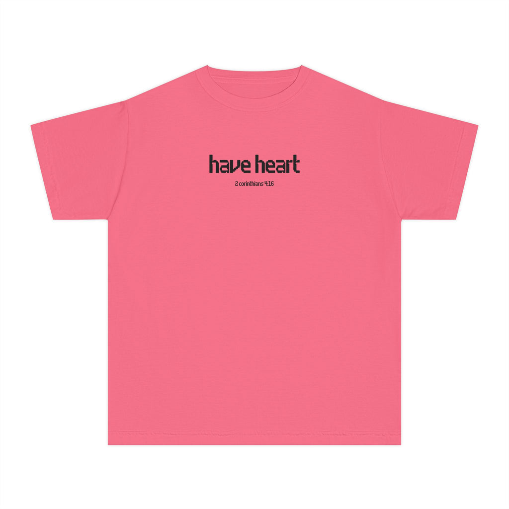 Have Heart 2 Corinthians 4:16 Boys Breast Cancer Awareness T-Shirt
