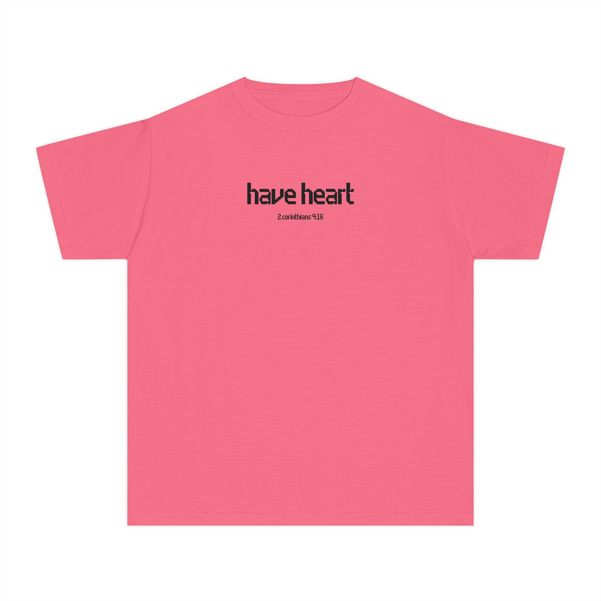 Have Heart 2 Corinthians 4:16 Boys Breast Cancer Awareness T-Shirt