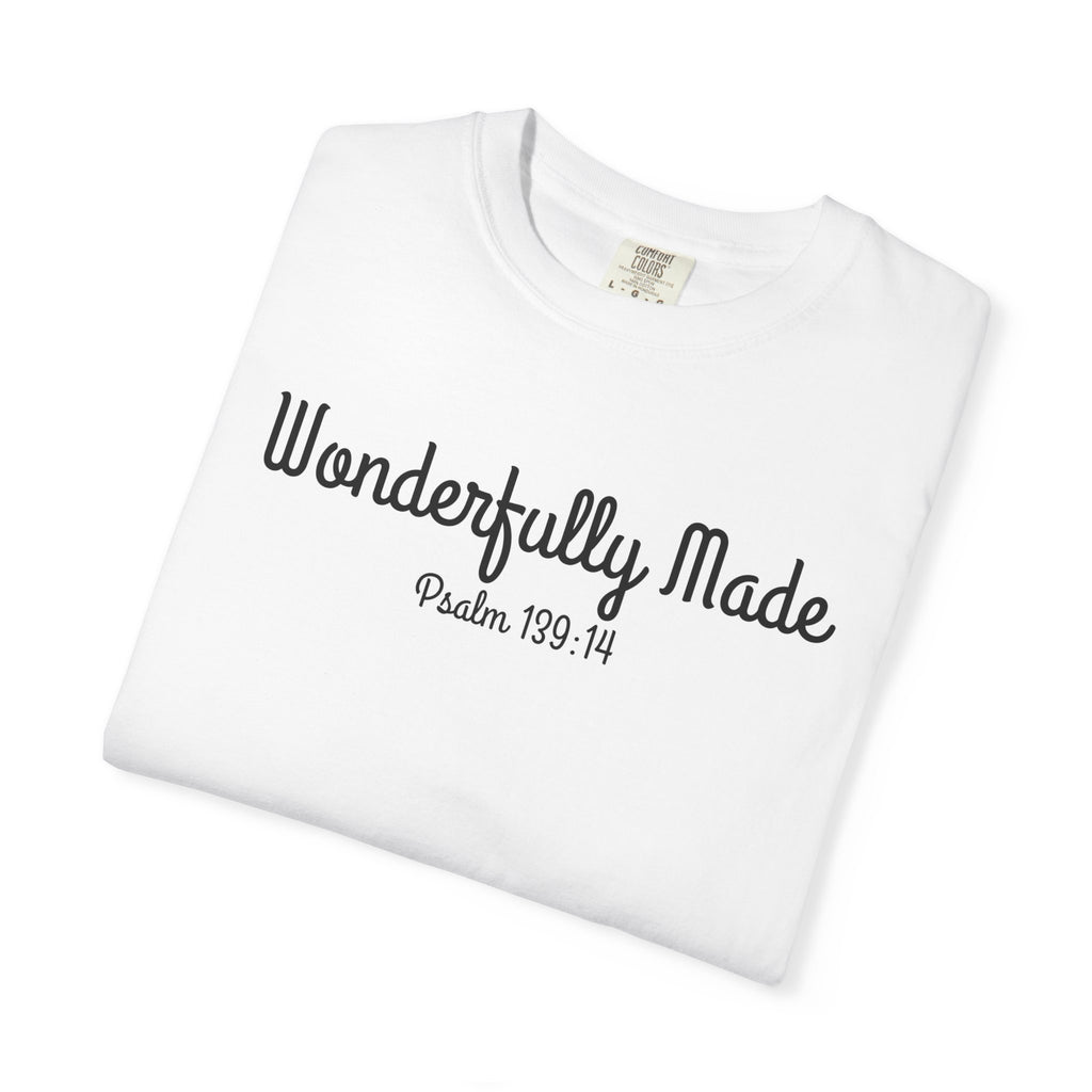 Wonderfully Made Psalm 139:14 Women's White T-shirt