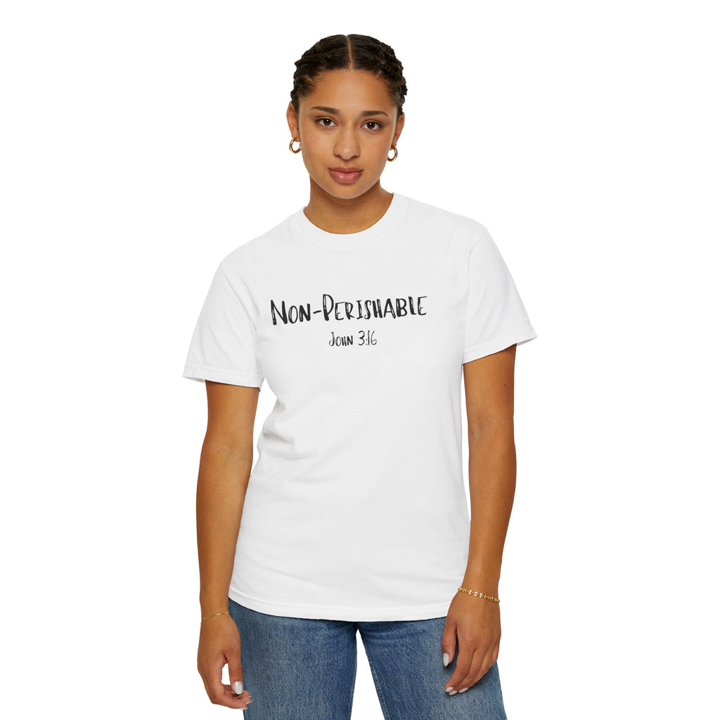 Non-Perishable John 3:16 Women's White T-shirt