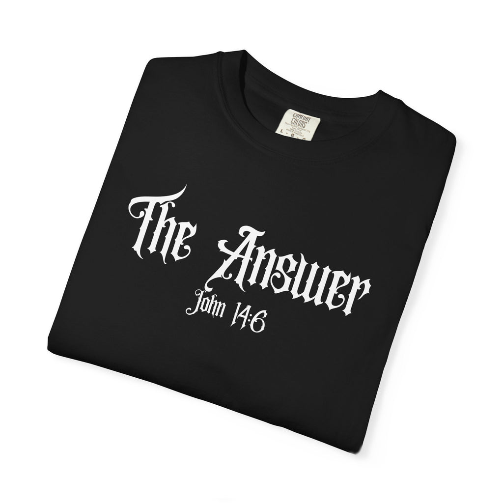 The Answer John 14:6 Black T-shirt