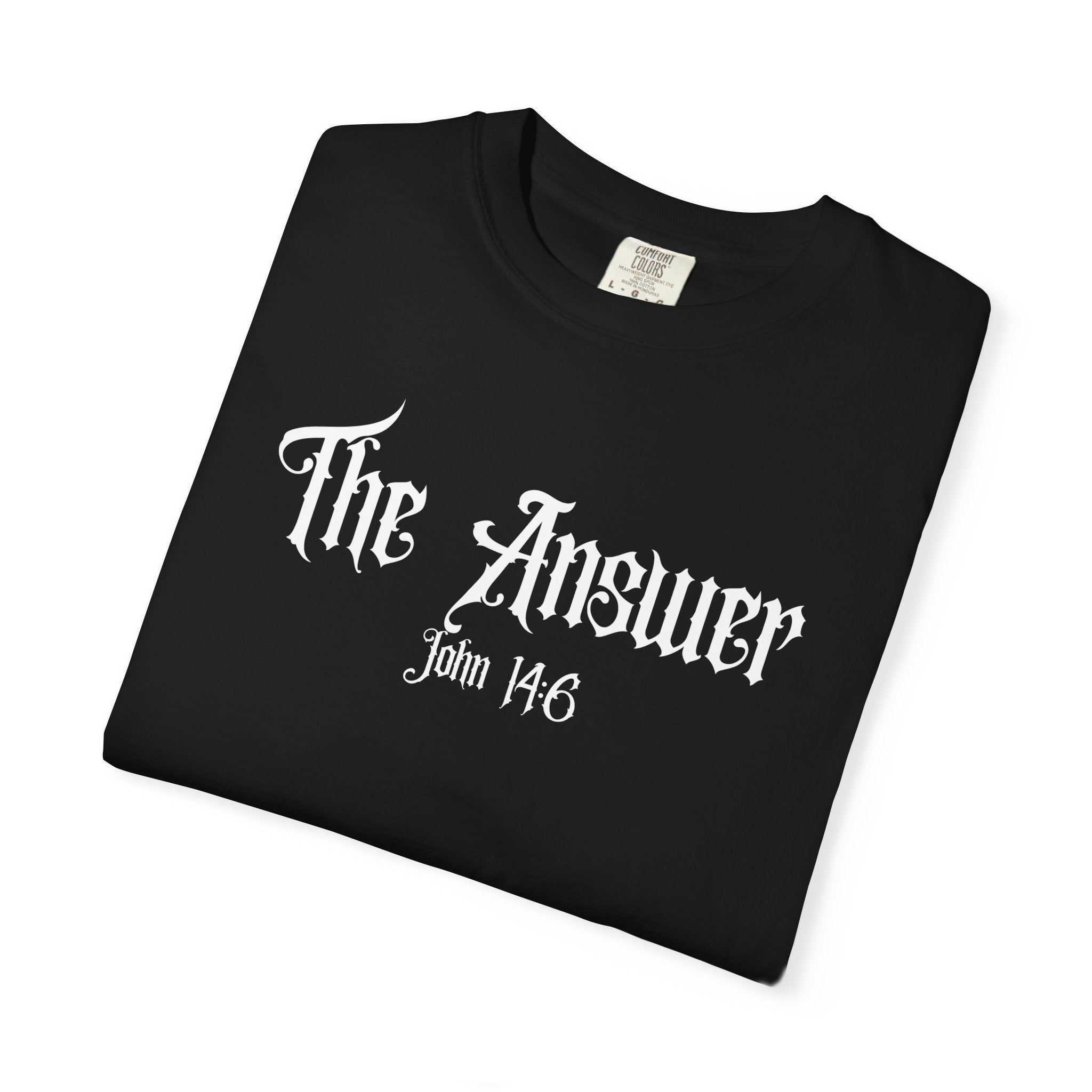The Answer John 14:6 Black T-shirt