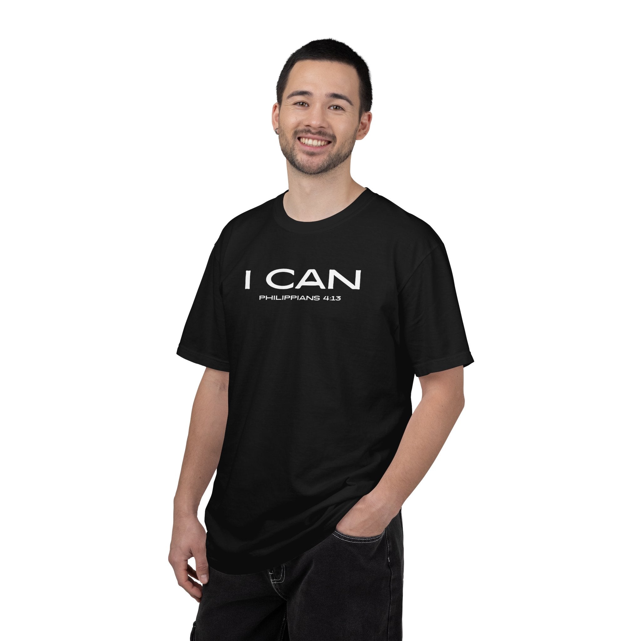 I Can Philippians 4:13 Black T-shirt