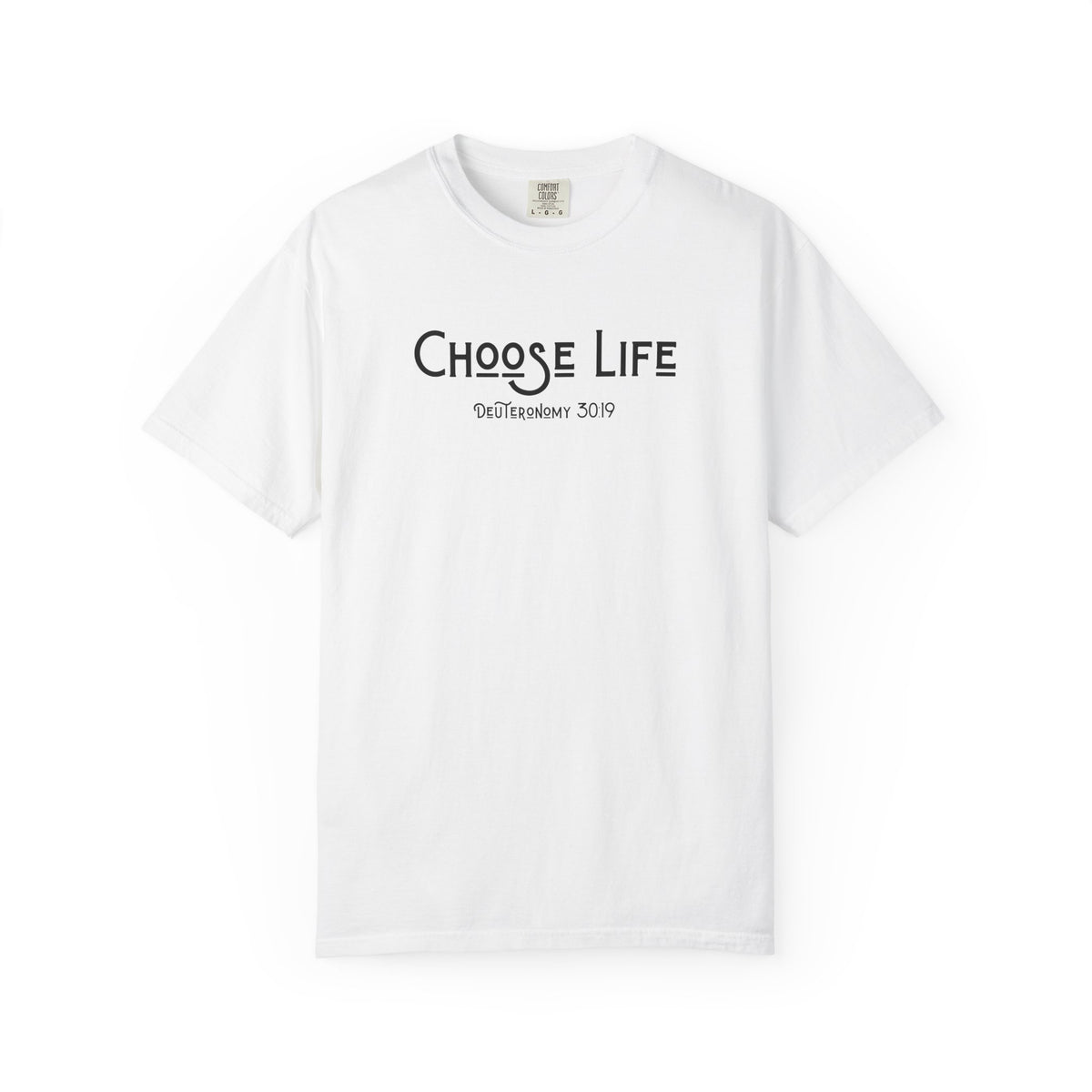 Choose Life Deuteronomy 30:19 Men's White T-shirt