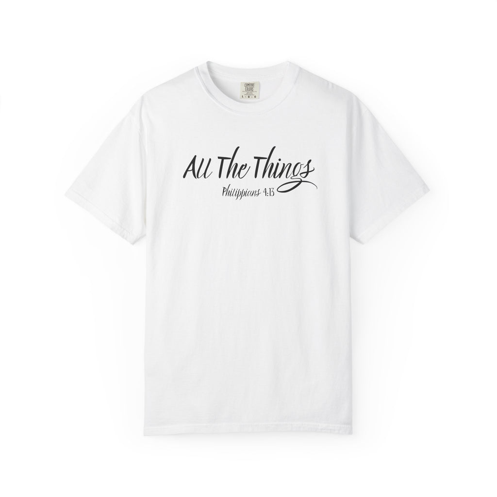 All The Things Philippians 4:13 Women's White T-shirt