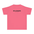 Be Strong Deuteronomy 31:6 Boys Breast Cancer Awareness T-Shirt