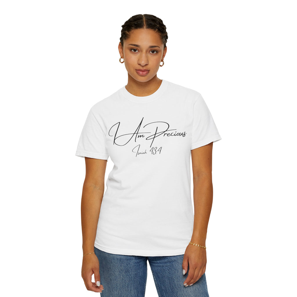 I Am Precious Isaiah 43:4 Women's White T-shirt