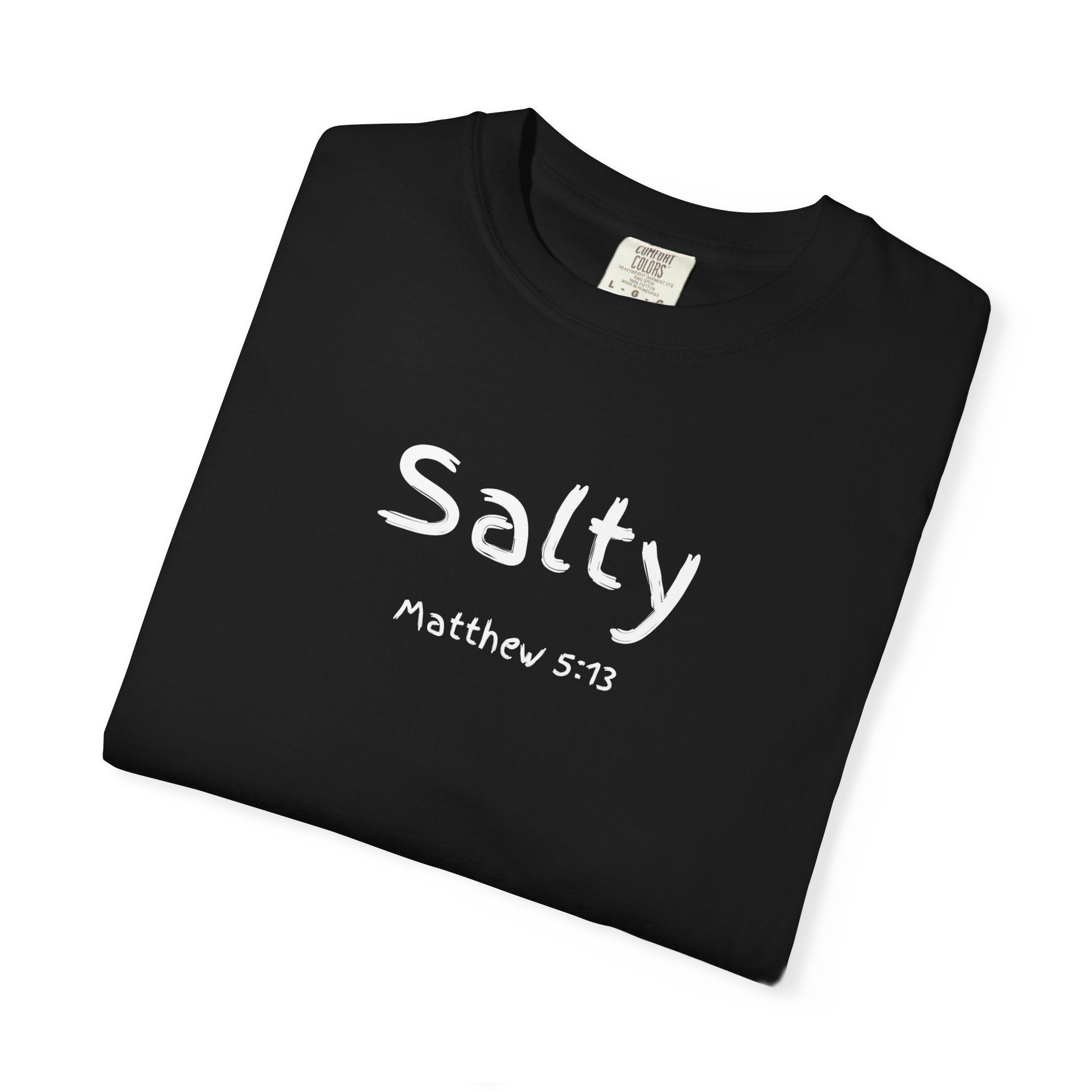 Salty Matthew 5:13 Women's Black T-shirt