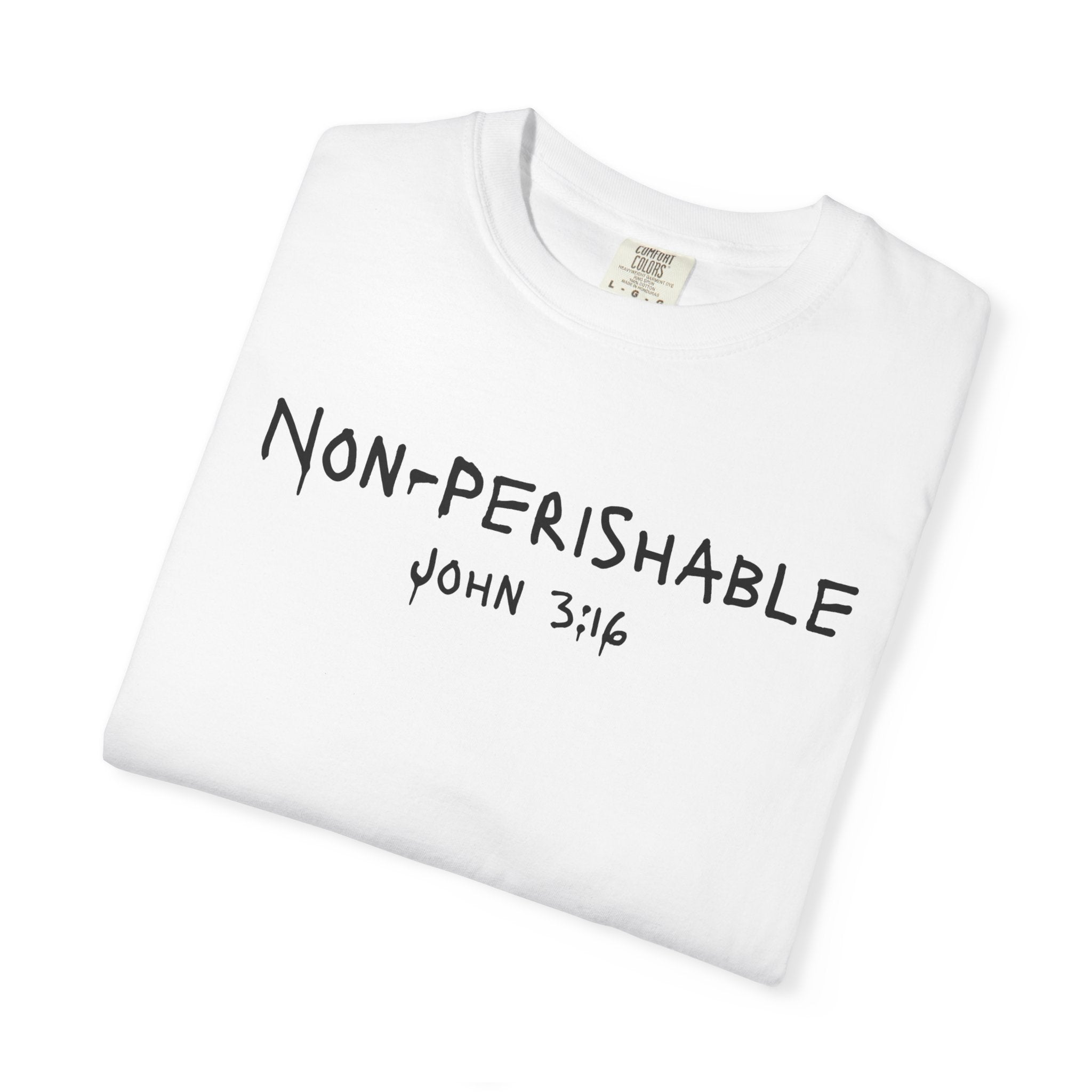 Non-Perishable John 3:16 Mens T-Shirt